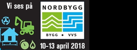Besök oss på Nordbygg-2018 10-13 april i Älvsjö