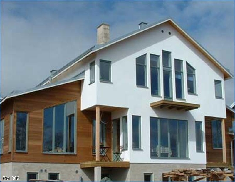 Hus på Åland där kunderna valt fönster från RM Snickerier!