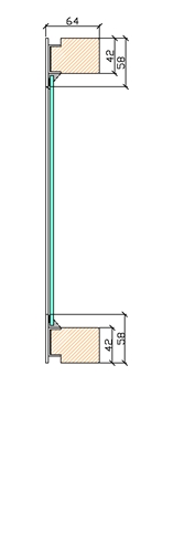 Snitt fast special enkelglas