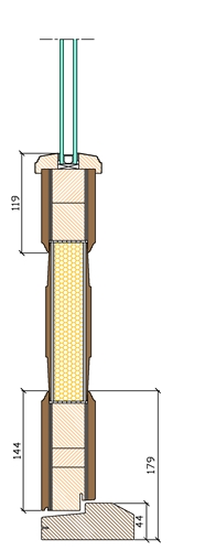 Snitt   ner / mellanstyck